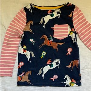 Gently used Mini Boden horse and rider shirt